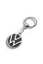 High-Quality Volkswagen Compatible Mineli Chrome-Plated Metal Car Keychain, Dual-Sided Logo, Gift Car Keychain