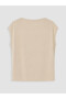 Beige Plus Size Flowy Collar Soft Touch Blouse - 3