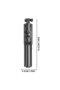 Bluetooth Controlled 71 cm Led Lighted Selfie Stick Phone Tripod Black Ios-Android Compatible - 5