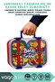Bento 700ml New Lunchbox Series Patterned Single Layer 2 Compartments Leakproof Stainless Steel Lunch Box with Handle Kids School Lunch Box Metal Spoon and Chopstick Gift Bpa Free - 2