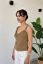 Women's Draped Draped Collar Strap Blouse - 3