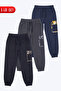 3-Piece Boys' Camouflage Cargo Pocket Detailed Sweatpants
