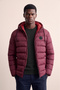 Winter Inflatable Coat Warm Padding Inside Lined Water Repellent Windproof Hooded Sports Coat - 4