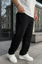 Men's Cotton Baggy Fit Comfortable Cut Knitted Sweatpants with Side Pockets