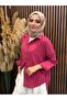 Liora Striped Textured Casual Shirt |   Fuchsia - 7