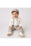 Baby Boy Plaid Pants, Shirt, Puffer Vest and Hat 4-Piece Set