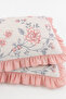 Pillowcase 2Pcs Ruffled 100% Quality Cotton Bedding Set with Convenient Hidden Zipper Bohemian Rural Vibe - 3