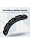 4 Slots 3 Tip Holders Adhesive Silicone Cable Organizer Desktop Organizer Black - 4