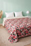 غطاء سرير وبيكيه مطبوع متعدد الاستخدامات من Pink Rose 5D مقاس 160x220 سم - 4
