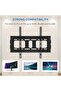 حامل شاشة تلفزيون كامل الحركة يثبت على الحائط لمعظم الشاشات المنحنية المسطحة LED LCD مقاس 10-32 بوصة - 6