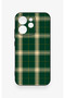 Oppo Reno 15 Pro 5g Compatible Classic Green Plaid Pattern Silicone Case - 2