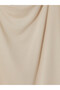Beige Plus Size Flowy Collar Soft Touch Blouse - 2
