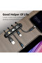 4 Slots 3 Tip Holders Adhesive Silicone Cable Organizer Desktop Organizer Black