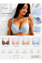 100% Cotton Underwire Push up Padded Lace Detailed Bra 75 80 85 90 - 5