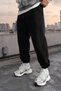 Men's Winter Fleece-Lined Comfortable Cut Sweatpants with Elastic Cuffs