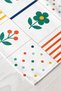 Colorful Floral Motif Square Patchwork Patterned 40X140Cm Digital Printed Runner Decorative Table Runner - 4