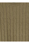 Ozmarka New Season Khaki Hair Braid Patterned Women's Knitwear Sweater - 7
