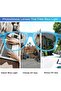 نظارات بتصميم إطار مربع للحماية من الضوء الأزرق لشاشات الكمبيوتر والألعاب مع عدسات متلونة بالضوء وحم - 5