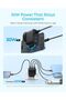 شاحن أنكر زولو USB-C، محول حائط بـ 4 منافذ بقوة 50 واط كحد أقصى، منفذان USB-C ومنفذان USB-A، تصميم مدمج - 4