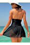 Tulle Detailed Tied One-Piece Swimsuit - 3