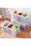 2 Pack Clear Plastic Divided Veggie Storage Containers with Lids and Handles for Fridge Storage Orga - 5