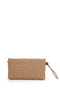 Star Pattern Clutch Women's Crossbody Bag with Wrist Strap Picasso Straw Beige - 4