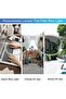 نظارات بتصميم إطار مربع للحماية من الضوء الأزرق لشاشات الكمبيوتر والألعاب مع عدسات متلونة بالضوء وحم - 5