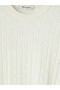 Lcw Vision Ecru Hair Braid Patterned Women's Knitwear Sweater - 6