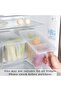 2 Pack Clear Plastic Divided Veggie Storage Containers with Lids and Handles for Fridge Storage Orga - 2