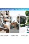 نظارات بتصميم إطار مربع للحماية من الضوء الأزرق لشاشات الكمبيوتر والألعاب مع عدسات متلونة بالضوء وحم - 5