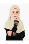 Girls Hijab for Kids – Modest Islamic Headscarf for Muslim Girls, Full-Coverage Pull-On Kids Hijab with Sparkling Embellished Front