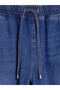 Indigo Elastic Waist Balloon Fit Women's Jean Trousers - 7