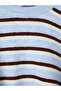 Blue Striped Oversize Women's Knitwear Sweater - 6