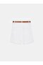 72764 100% Linen Belted Shorts-White - 6