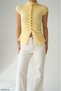 Women's Buttoned Gathered Detailed Sleeveless Knitwear Cardigan