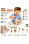 Twisso 5-Piece Montessori Wooden Musical Instrument Set for Kids, Orff Music Toys with Wooden Drum, Maraca, Rattle & Rhythm Instruments, Early Learning Sensory Toys for Toddlers - 3