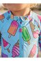 Children's Long Sleeve Zippered Swimsuit - Comfortable and Casual Swimming Jumpsuit 12907 - 2