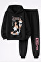 Jennie from Blackpink Printed 3-Yarn Quality Sweatshirt and Sweatpants Kids' Top-Bottom Set