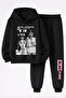 Jennie from Blackpink Printed 3-Yarn Quality Sweatshirt and Sweatpants Kids' Top-Bottom Set