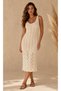 Women's Openwork Knitted Dress - 2