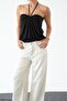 Women's Halter Neck Strapless Blouse - 6