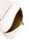 Lock Detailed Box Shape Faux Leather Women's Crossbody Bag Lulu White - 5