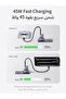 شاحن من يوجرين بمنفذ USB-C متوافق مع آيفون 17 برو ماكس بمنفذ واحد بقوة 65 واط مع شحن سريع وتقنية GaN - 4