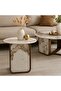 Modern Nesting Table Set for Entertaining and Coffee Use (5 Pieces) - 4