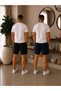 2 Pieces of Men's Shorts That Provide Elegance and Comfort in Black-Navy Blue - 2