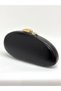 Women's Skin Black Evening Dress Clutch Chain Strap Hand and Shoulder Wedding Engagement Evening Bag - 2