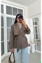 Lined Belted Short Trench Coat