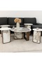 Modern Nesting Table Set for Entertaining and Coffee Use (5 Pieces) - 6