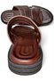 Genuine Leather Handmade Brown Men's Slippers - 7