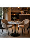 Ceramic Round Cafe Table, 70 x 70 cm – Grey - 2
